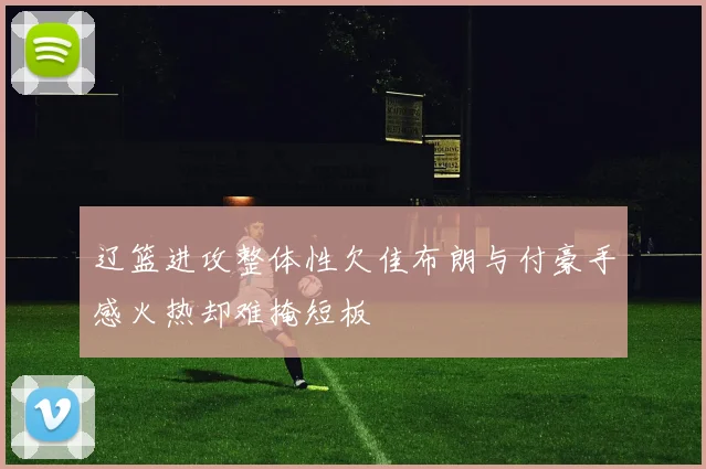 辽篮进攻整体性欠佳布朗与付豪手感火热却难掩短板